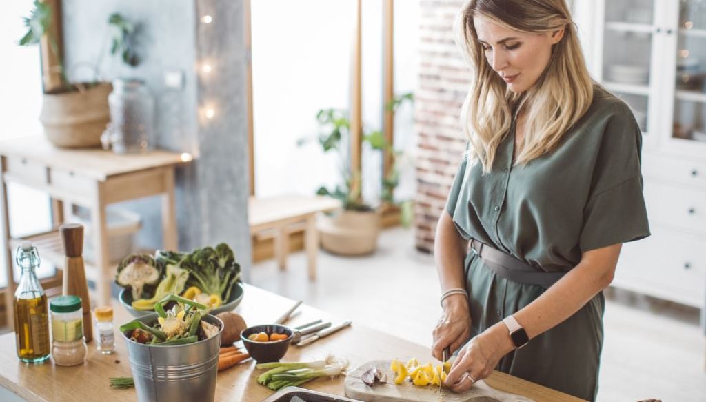 Essen für Gäste vorbereiten